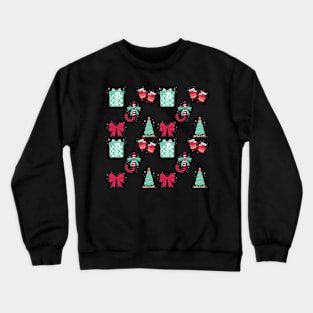 Xmas Presents Gloves Pattern Crewneck Sweatshirt